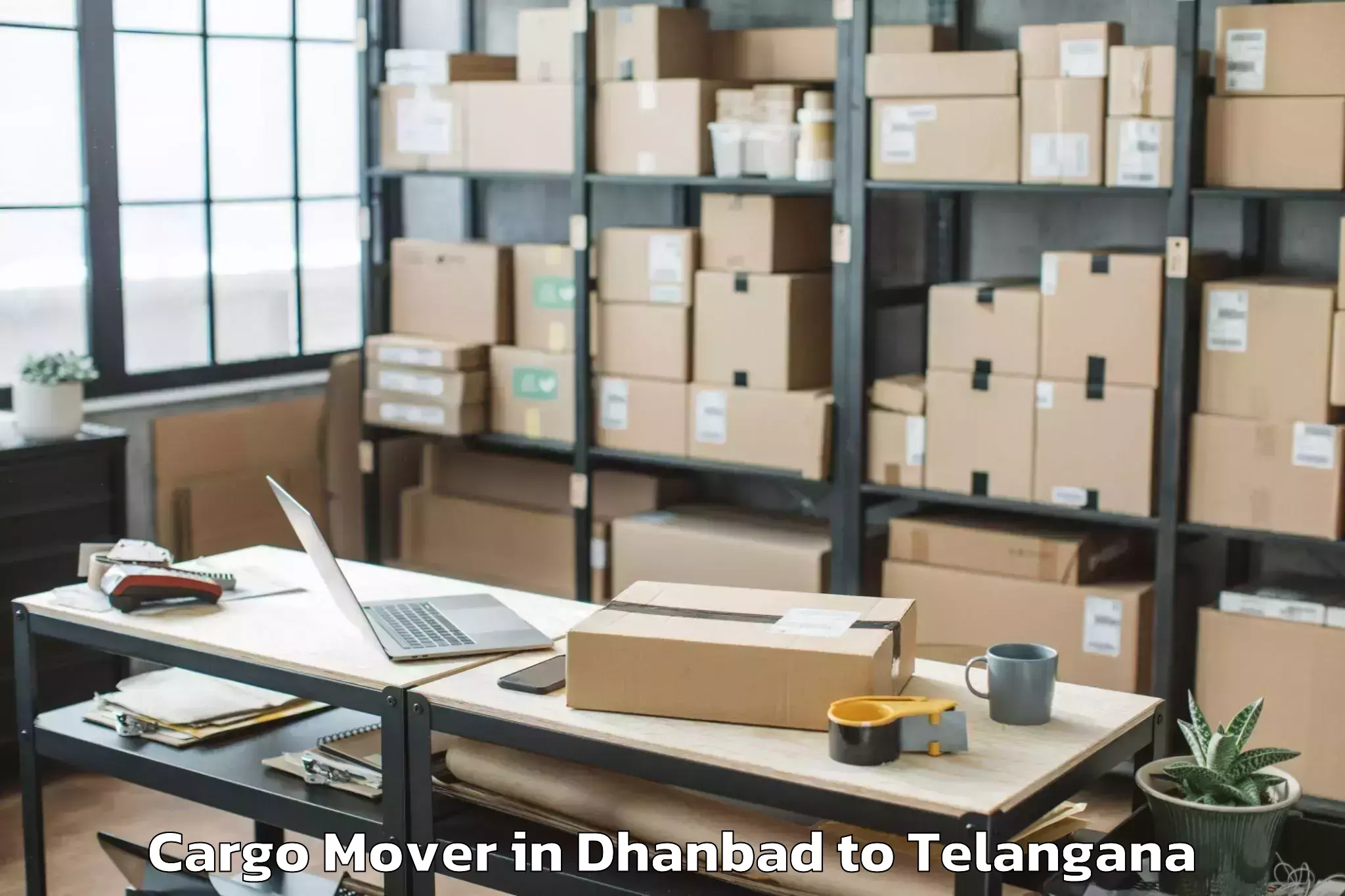 Professional Dhanbad to Timmapur Lmd Colony Cargo Mover